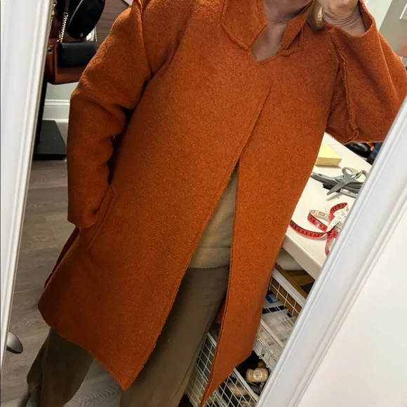 Moon River Wool Blend Pea Coat Oversized Small ( fits a Medium too) - Picture 5 of 5